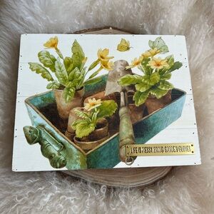 Garden Themed Wall Art with Floral Design